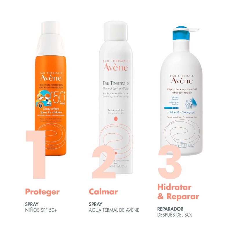 AVÈNE Protetor Solar Spray Infantil FPS 50 DUPLO2x200ml