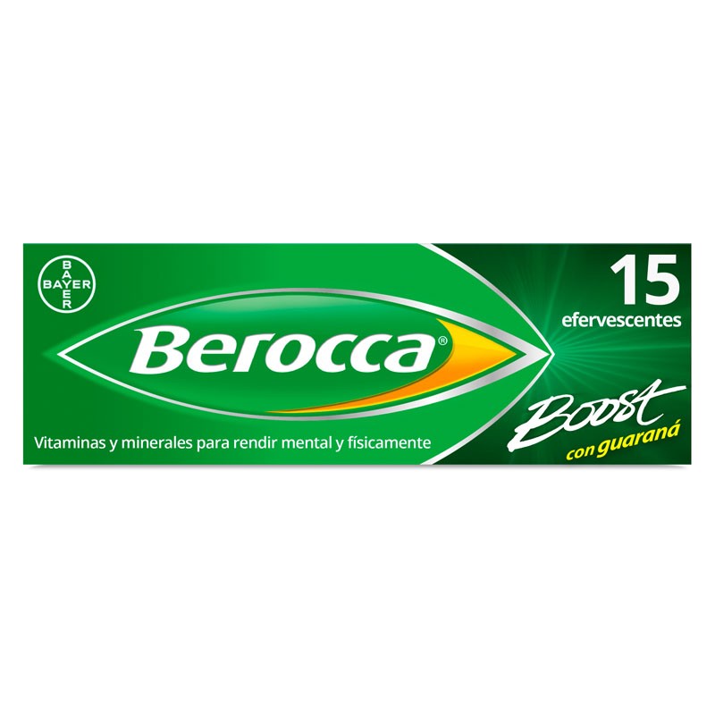 BEROCCA BOOST Guarana 15 Comprimidos Efervescentes