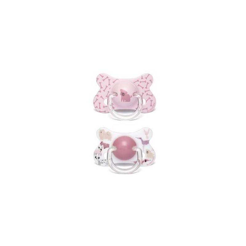 SUAVINEX Duplo Fusion Latex Ciuccio Anatomico 4-18 mesi (cuccioli rosa)