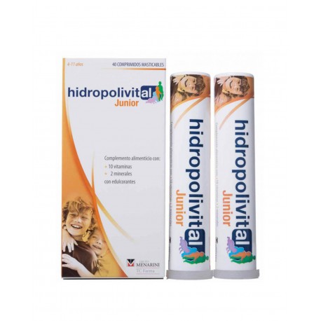 HIDROPOLIVITAL Junior Masticable 40 Comprimidos