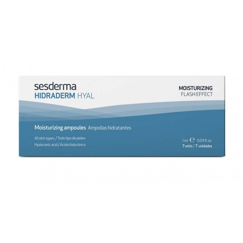 SESDERMA Hidraderm Hyal Feuchtigkeitsampullen mit Hyaluronsäure 7 Ampullen SESDERMA Hidraderm Hyal Feuchtigkeitsampullen mit Hyaluronsäure 7 Ampullen
