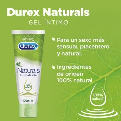 DUREX Naturals Gel Duplo Lubricante Íntimo Pure 100% Natural 2x100ml