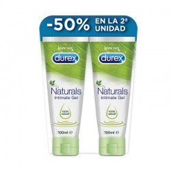 DUREX Naturals Pure 100% Lubrificante Íntimo Natural Duplo Gel 2x100ml
