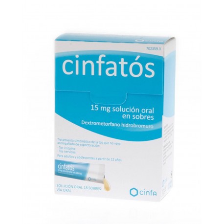 CINFATOS 15 MG 18 ENVELOPPES SOLUTION BUVABLE