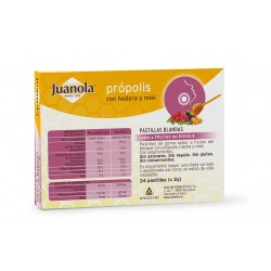 JUANOLA Própolis com Hedera e Mel Sabor Frutas Silvestres 24 Comprimidos Suaves