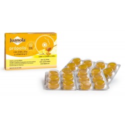 JUANOLA Propolis with Honey, Zinc and Vit C Lemon and Honey flavor 24 Soft Tablets