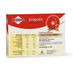 JUANOLA Propolis mit Lakritz- und Honiggeschmack 24 Weichtabletten