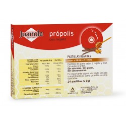 JUANOLA Propolis with Licorice and Honey flavor 24 Soft Tablets