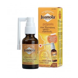 JUANOLA Spray Bocca Propoli con Miele, Echinacea, Salvia e Vit B3 30ml