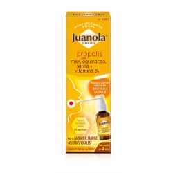 JUANOLA Spray Bucal de Própolis com Mel, Equinácea, Sálvia e Vit B3 30ml