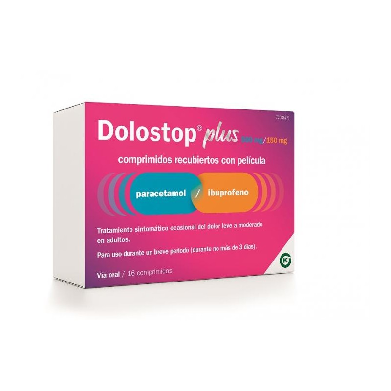 Dolostop Plus 500MG/150MG 16 Tabletten Dolostop Plus 500MG/150MG 16 Tabletten