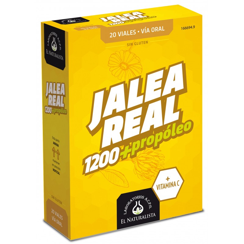 GELÉIA REAL com Própolis Adultos 1200+ El Naturalista 20 frascos