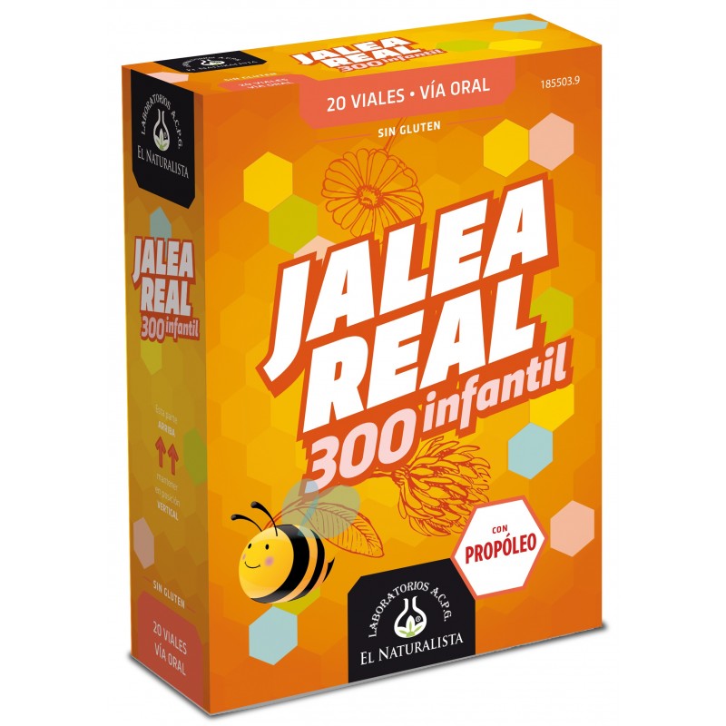 GELEE ROYAL mit Kinderpropolis 300 El Naturalista 20 Fläschchen