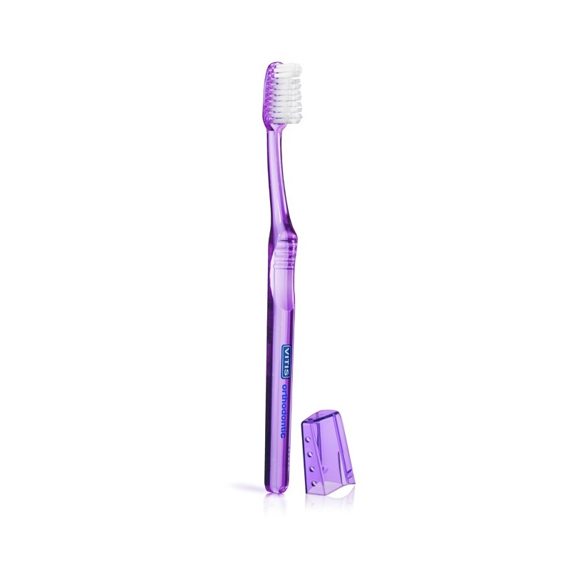 VITIS Orthodontic Purple Orthodontic Toothbrush