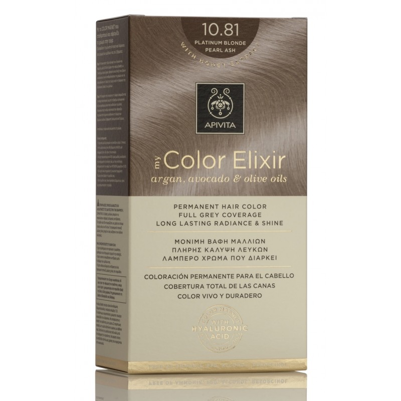 APIVITA Farbstoff 10.81 Pearl Ash Platinblond My Color Elixir