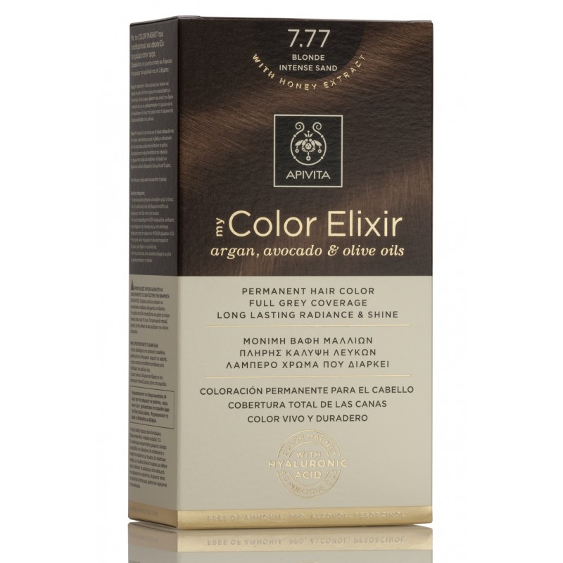 APIVITA Dye 7.77 Loiro Areia Intenso My Color Elixir APIVITA Dye 7.77 Loiro Areia Intenso My Color Elixir