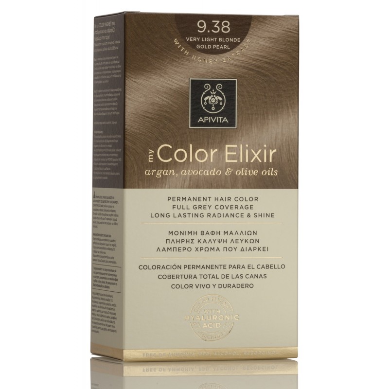 APIVITA Dye 9.38 Sehr helles Blond Golden Pearl My Color Elixir