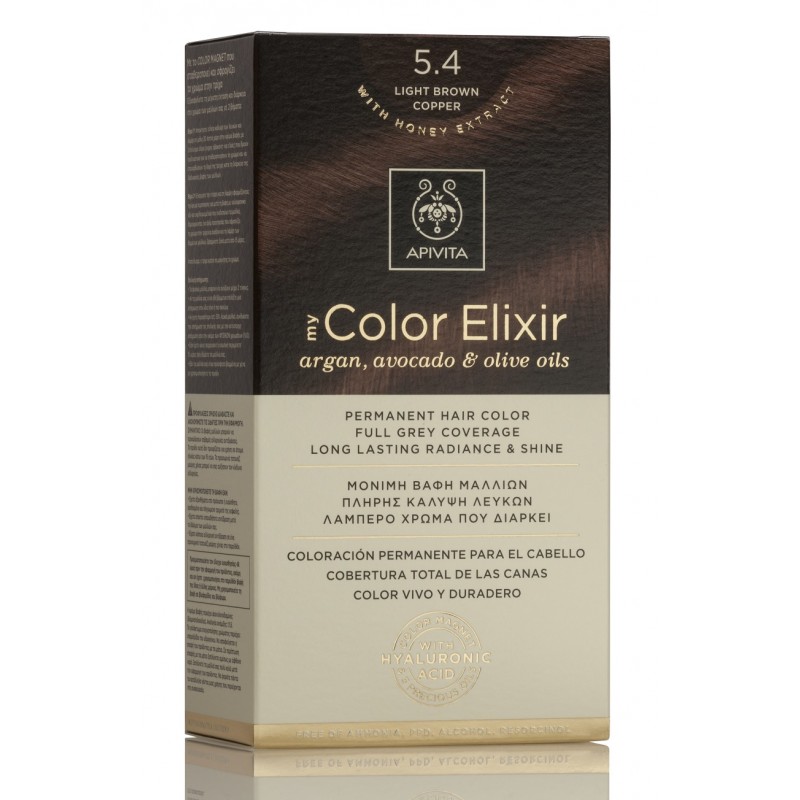 APIVITA Tint 5.4 Light Copper Brown My Color Elixir