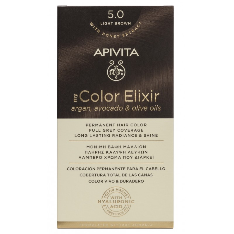 APIVITA Tint 5.0 Castanho Claro My Color Elixir APIVITA Tint 5.0 Castanho Claro My Color Elixir