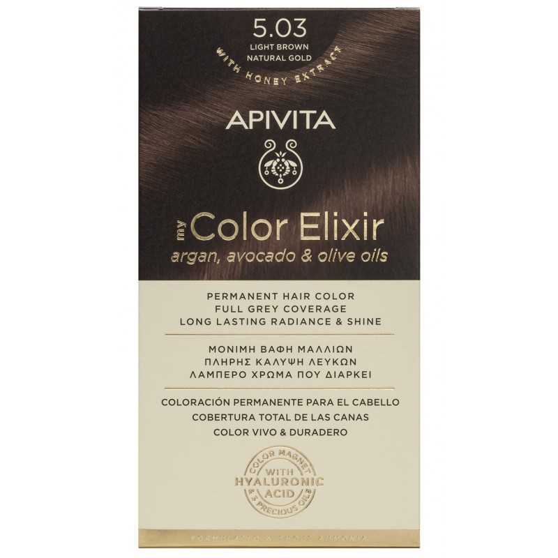 APIVITA Tint 5.03 Natürliches Hellbraun Golden My Color Elixir