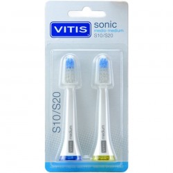 VITIS Sonic Spare Parts Electric Brush S10/S20 Medium Head 2 Units.