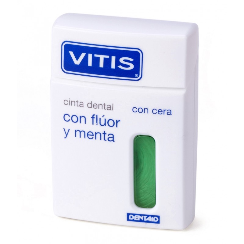Nastro dentale VITIS con fluoro e menta 50 m Nastro dentale VITIS con fluoro e menta 50 m