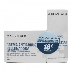 AXOVITAL Pack Crema Giorno Antirughe 50ml + Contorno Occhi 15ml