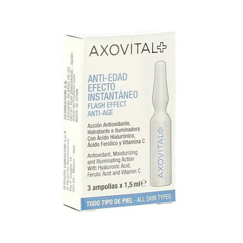 AXOVITAL Anti-Aging Flash Fiale 3 unità x 1,5 ml
