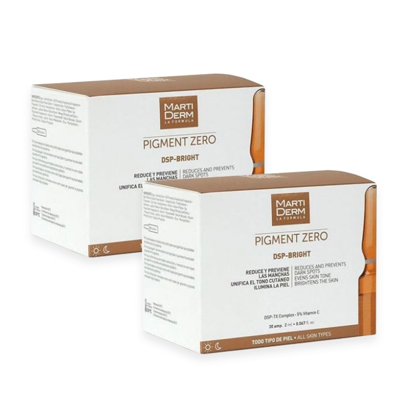MARTIDERM Pigment Zero DSP-Bright Duplo Ampoules 2x30 Ampoules MARTIDERM Pigment Zero DSP-Bright Duplo Ampoules 2x30 Ampoules