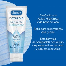 DUREX Naturals Lubrificante Hidratante com Ácido Hialurônico 100ml