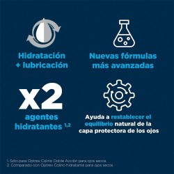 OPTREX Double Action Augentropfen für trockene Augen, spendet Feuchtigkeit und schmiert, 10 ml