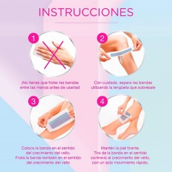 VEET Bandes de cire épilatoire faciale pour peaux sensibles 40 unités
