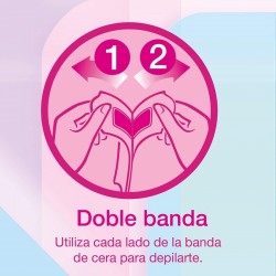 VEET Strisce di cera depilatoria viso per pelli sensibili 40 unità