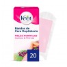 VEET Bandes de Cire Épilatoire Corps et Jambes Peau Normale 20 unités