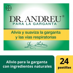 Dr. Andreu Alivia y Suaviza la Garganta 24 pastillas