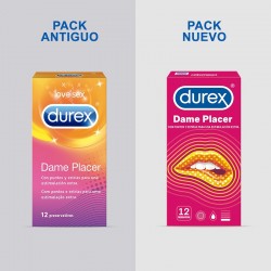 DUREX Kondome Give Me Pleasure mit Punkten und Dehnungsstreifen 12 Einheiten