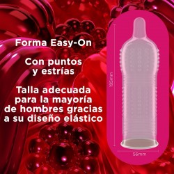 DUREX Kondome Give Me Pleasure mit Punkten und Dehnungsstreifen 12 Einheiten