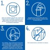 DUREX Preservativos Invisíveis Extra Lubrificados 12 unidades