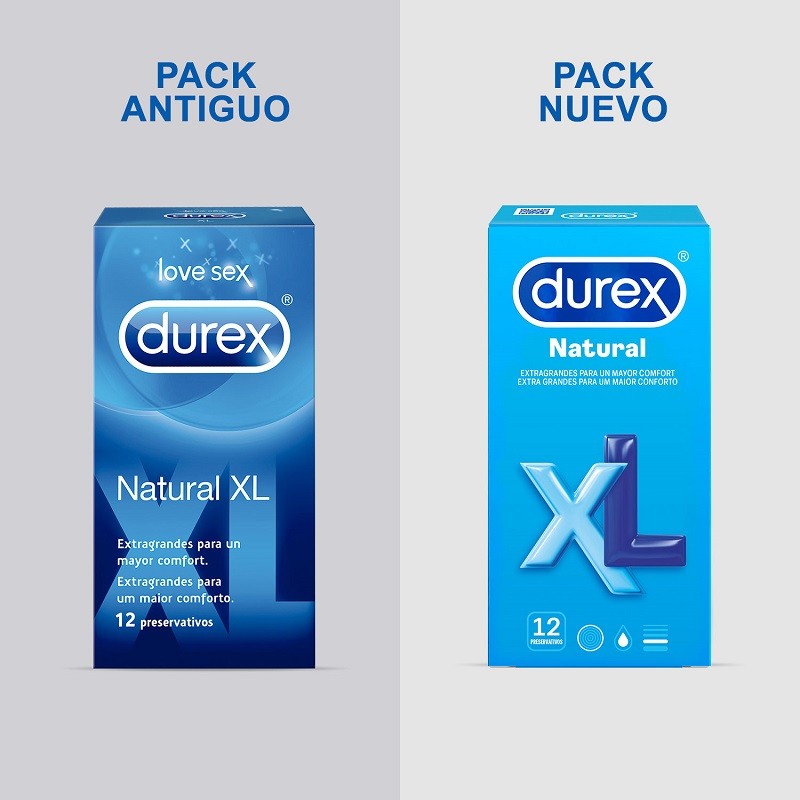 Durex Preservativo Natural Xl Extra Grande De Oferta 12 Unidades 1460