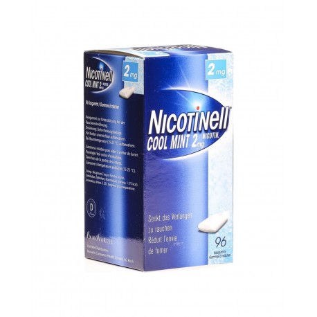NICOTINELL Cool Mint 2MG 96 Kaugummis