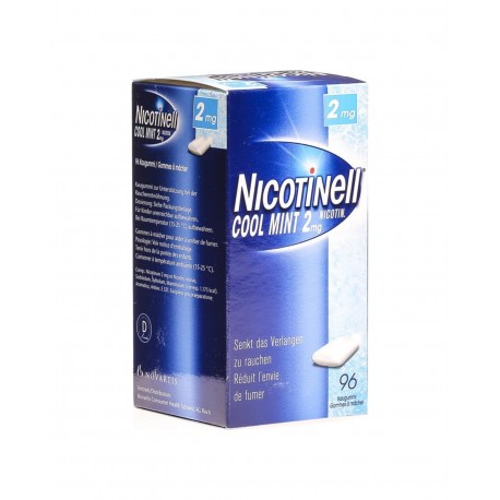 NICOTINELL Cool Mint 2MG 96 Chewing Gum
