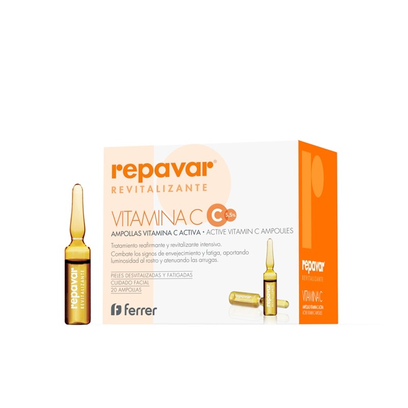 REPAVAR Revitalizante Vitamina C 20 Ampolas REPAVAR Revitalizante Vitamina C 20 Ampolas