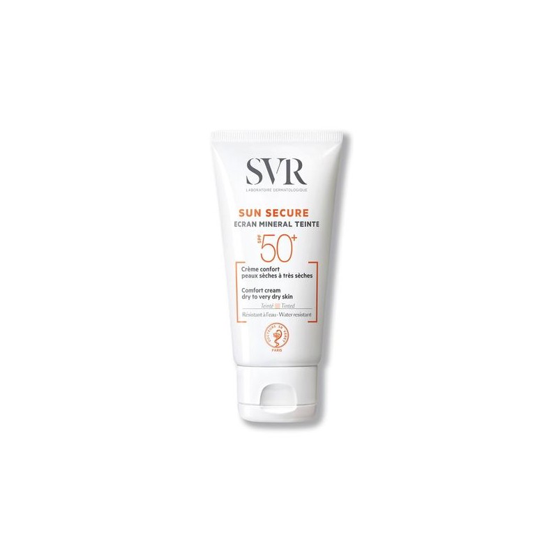SVR Sun Secure Tinted Mineral Cream for Dry Skin SPF50+ (50ml)