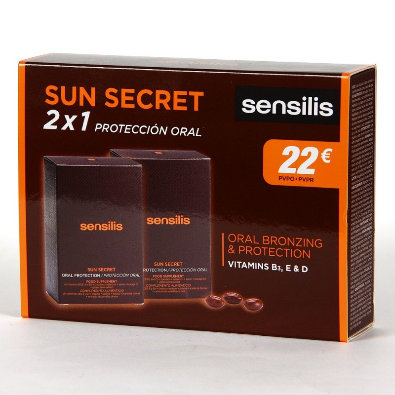 SESNILIS Sun Secret Protección Oral Pack Duplo 2x30 cápsulas