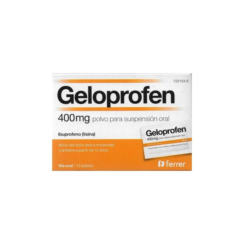 Acheter Geloprofène 400MG 12 Sachets en ligne