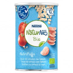 NESTLÉ Naturnes BIO NutriPuffs Snack Cereales con Tomate 35gr