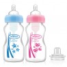 DR. BROWN'S Transition Bottiglia 2 in 1 Blu 270ml
