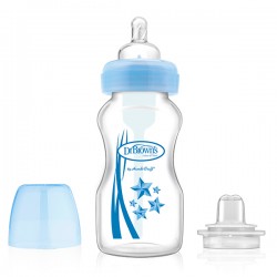 DR. BROWN'S Übergangsflasche 2 in 1 Blau 270ml