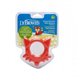 DR. BROWN'S Flexees Friends Red Fox Silicone Teether +3 months