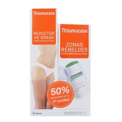 THIOMUCASE Creme Redutor de Gordura 200ml + Stick Anticelulite Áreas Rebeldes 75ml
